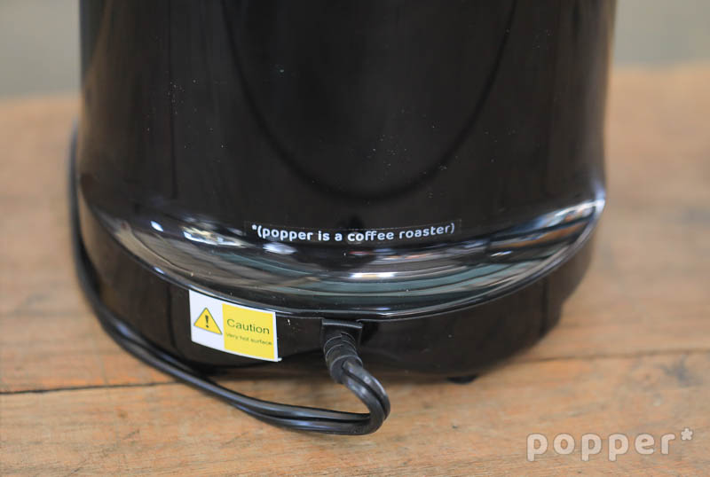 Popper Coffee Roaster Rear Motto
